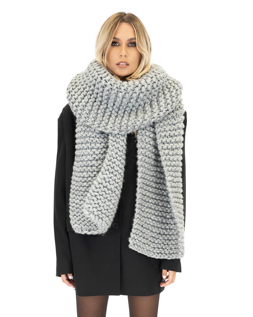 Polished Pearl Boutique Grey Pearl Scarf