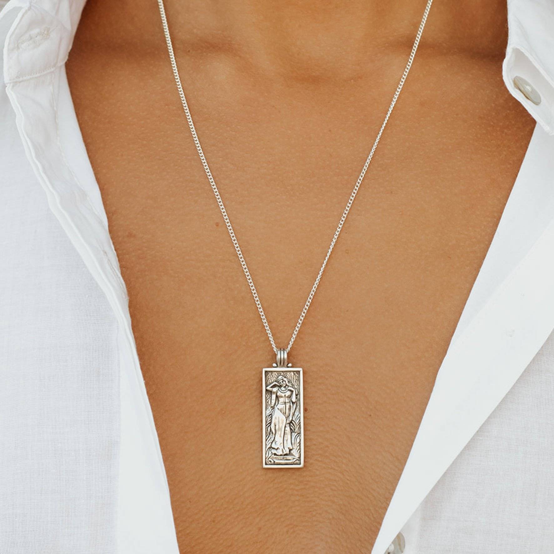 Freyja Halskette Silber Schönheit - der Göttin Fruchtbarkeit Liebe, & Anhänger