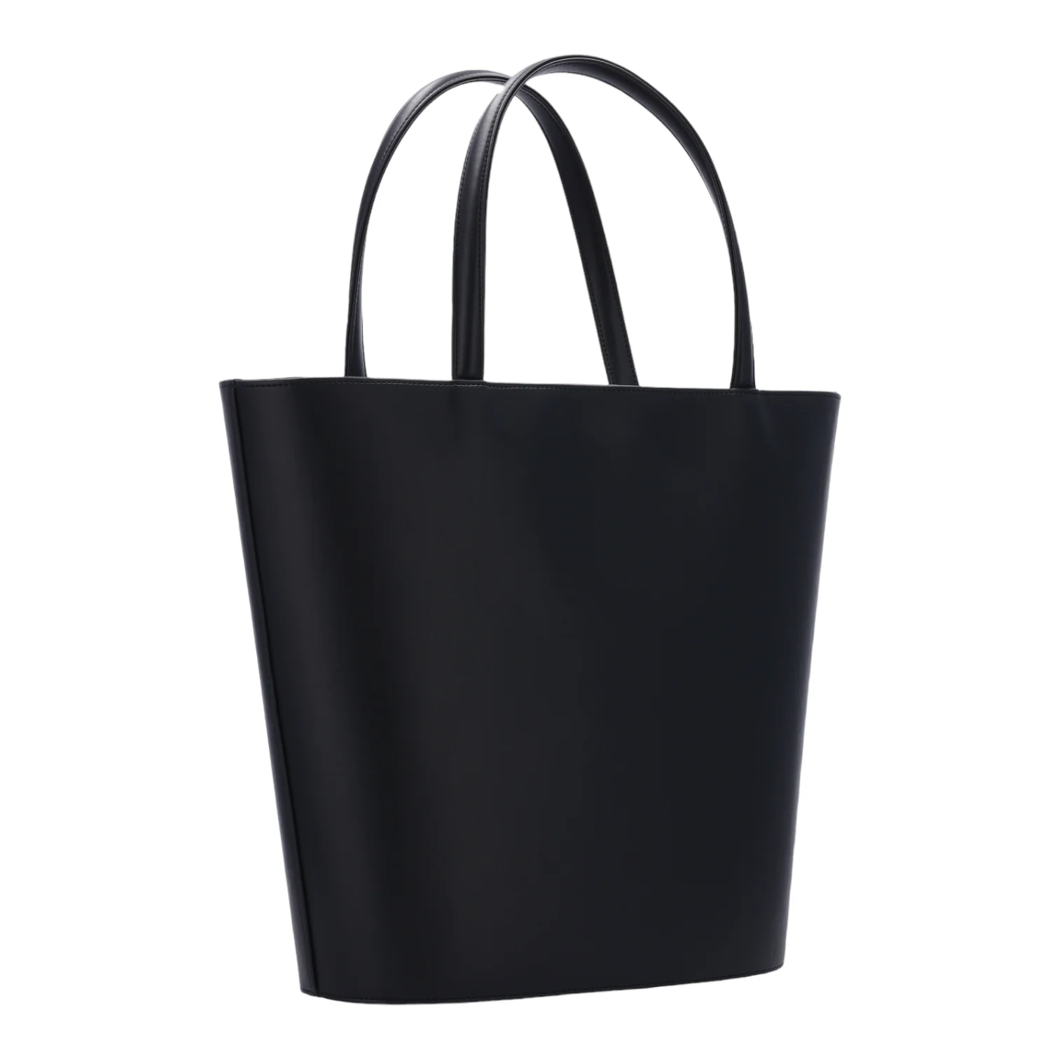 Maxi Vegan Tote Bag - Black Ink Corn Leather