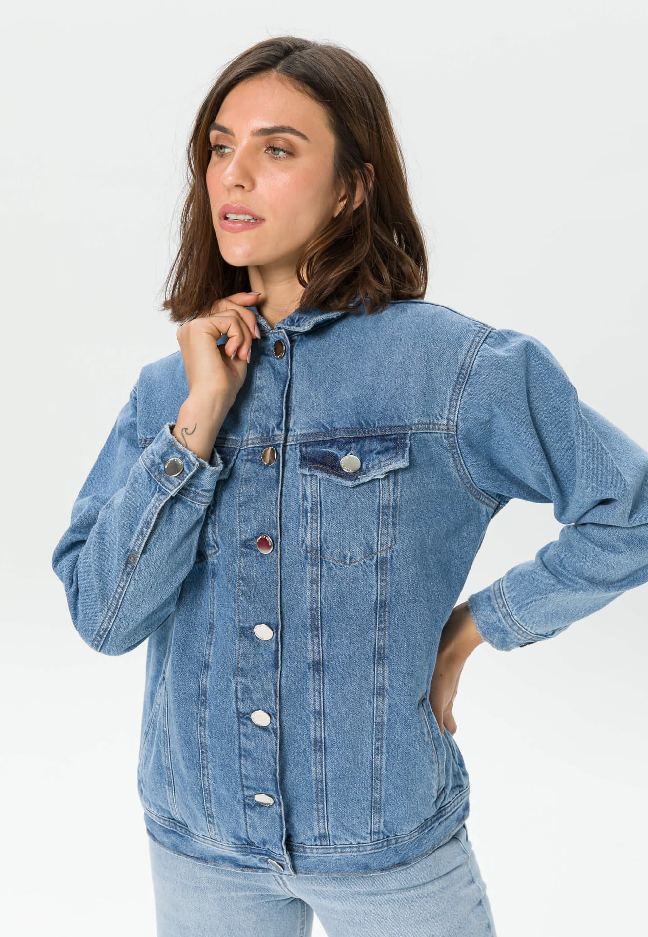 Marketplace Urbankissed - - Wash | Women Denim Fashion Light Jacket Oversized