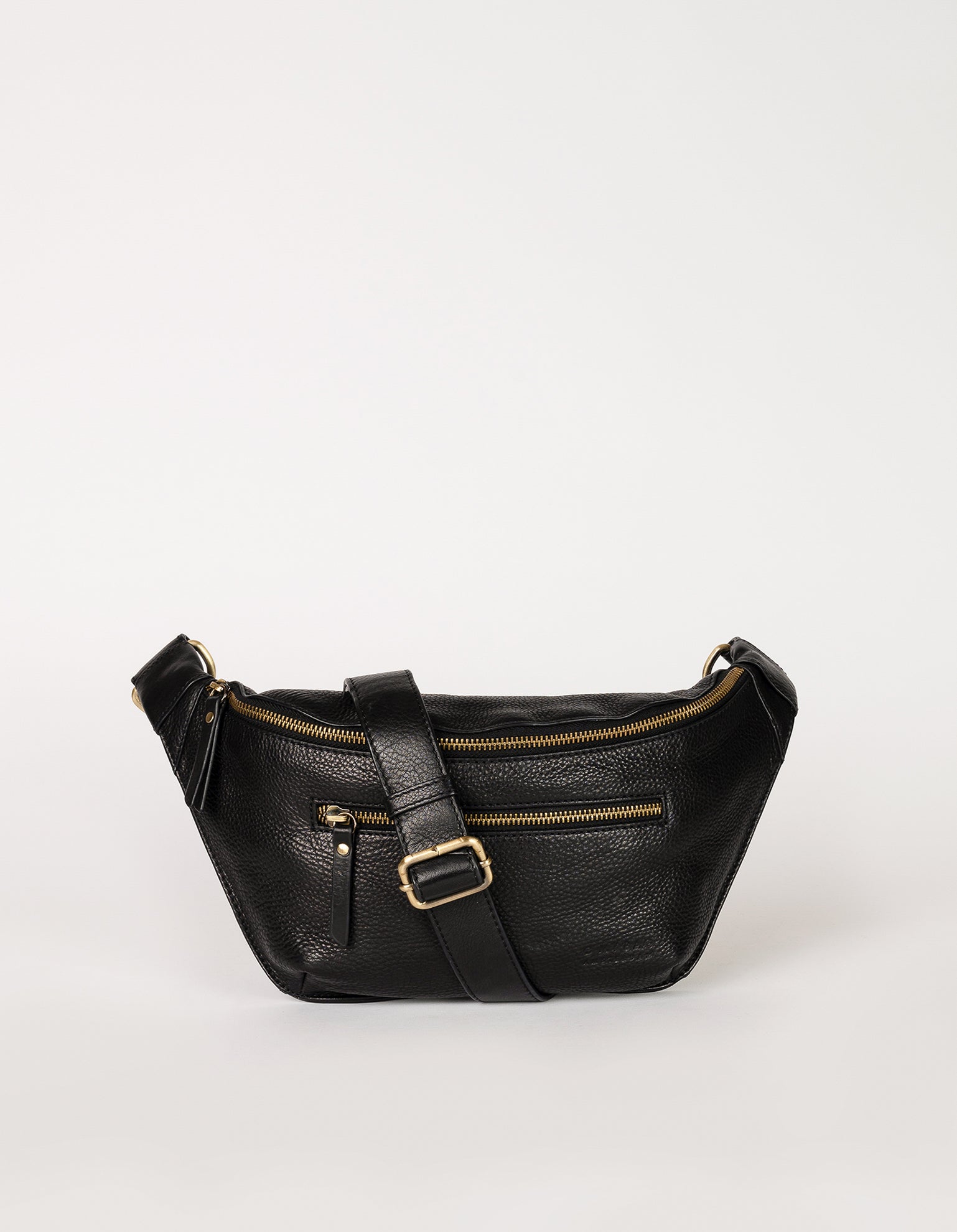 womens bum bag black