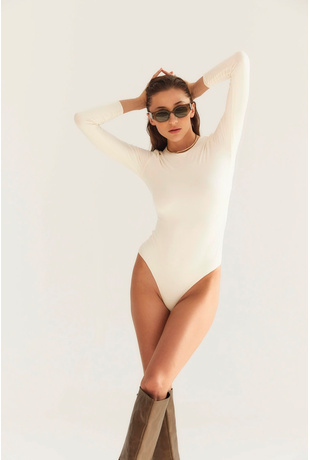 Longsleeve Bodysuit - Nude
