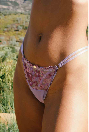 GOTS Organic Bikini Panties. Cotton Panties. Certified Organic Cotton.  Handmade. Low Bikini Rise. Woman Panties. White Floral. Panties. Gift -   UK